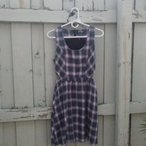 Hot Topic Pink and Purple Plaid Dress